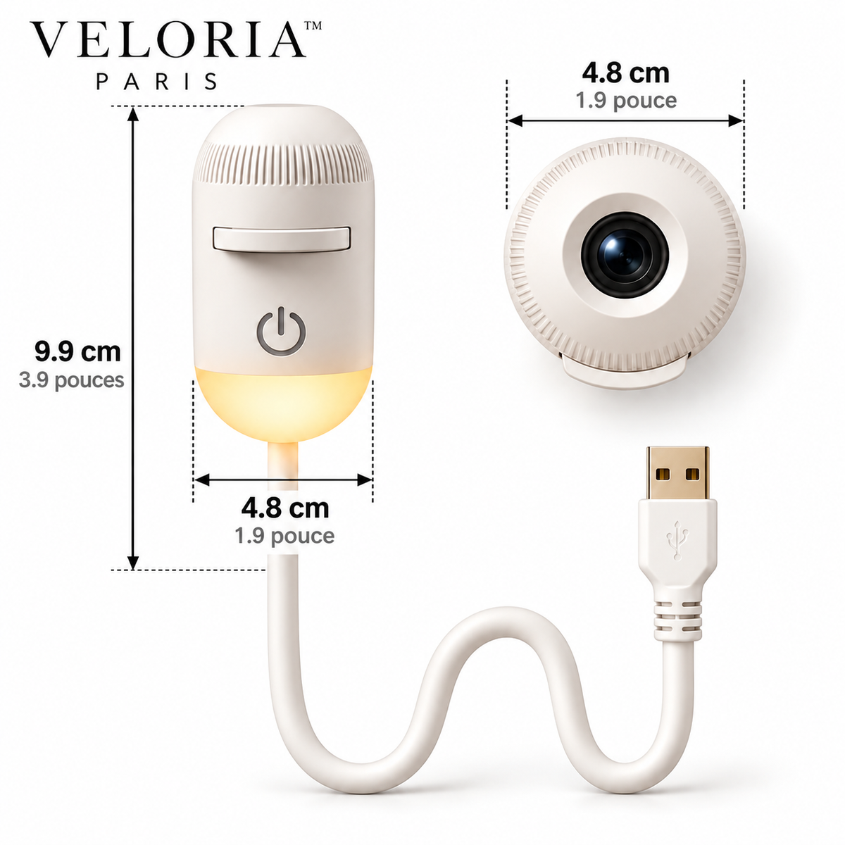 Veloria Paris™ LumiNova — Projecteur Galaxie 2-en-1
