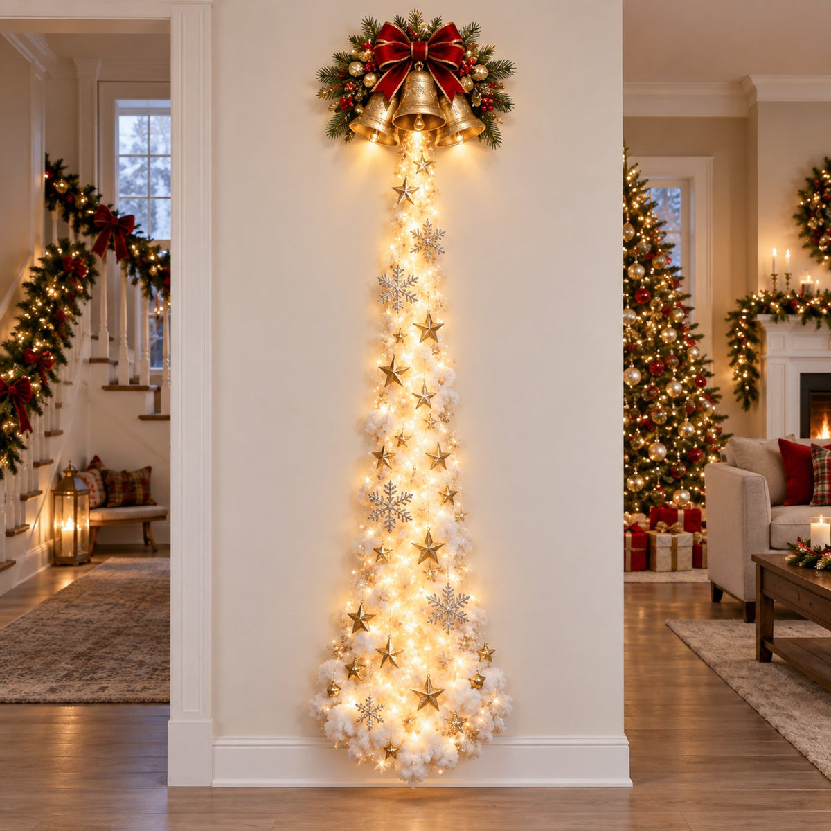 Veloria Paris™ LumiFête — Décoration Murale Lumineuse de Noël