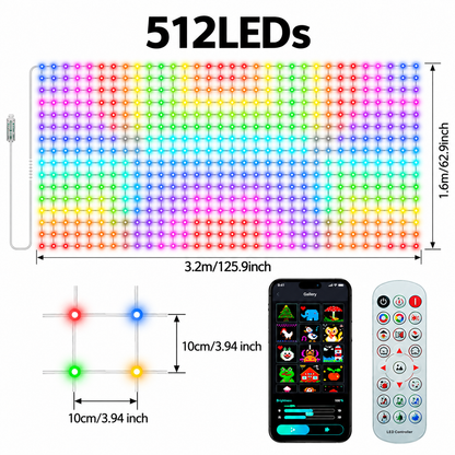 Veloria Paris™ LumiMesh — Filet Lumineux LED Intelligent de Noël