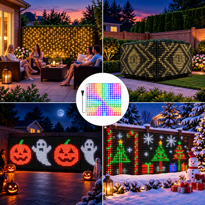 Veloria Paris™ LumiMesh — Filet Lumineux LED Intelligent de Noël