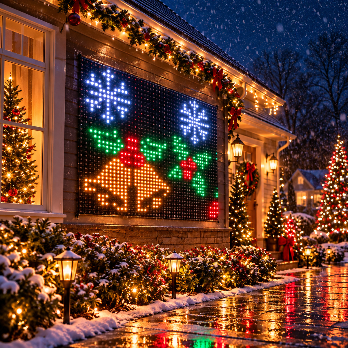 Veloria Paris™ LumiMesh — Filet Lumineux LED Intelligent de Noël