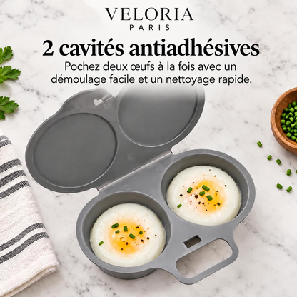 Veloria Paris™ EggEase — Cuiseur à Œufs pour Micro-Ondes