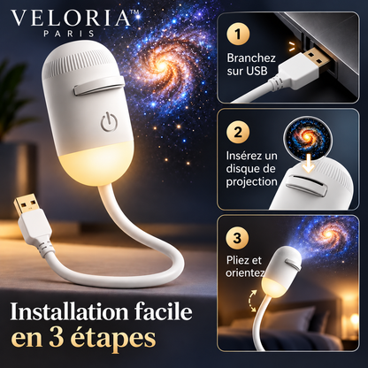 Veloria Paris™ LumiNova — Projecteur Galaxie 2-en-1