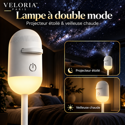 Veloria Paris™ LumiNova — Projecteur Galaxie 2-en-1