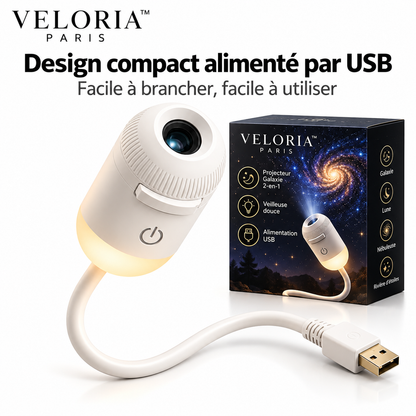 Veloria Paris™ LumiNova — Projecteur Galaxie 2-en-1